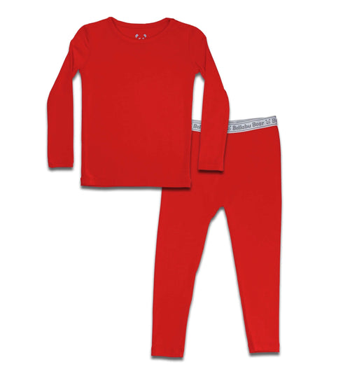 winterberry-red-kids-bamboo-pajamas-bellabu-bear - Sophia's Style -2